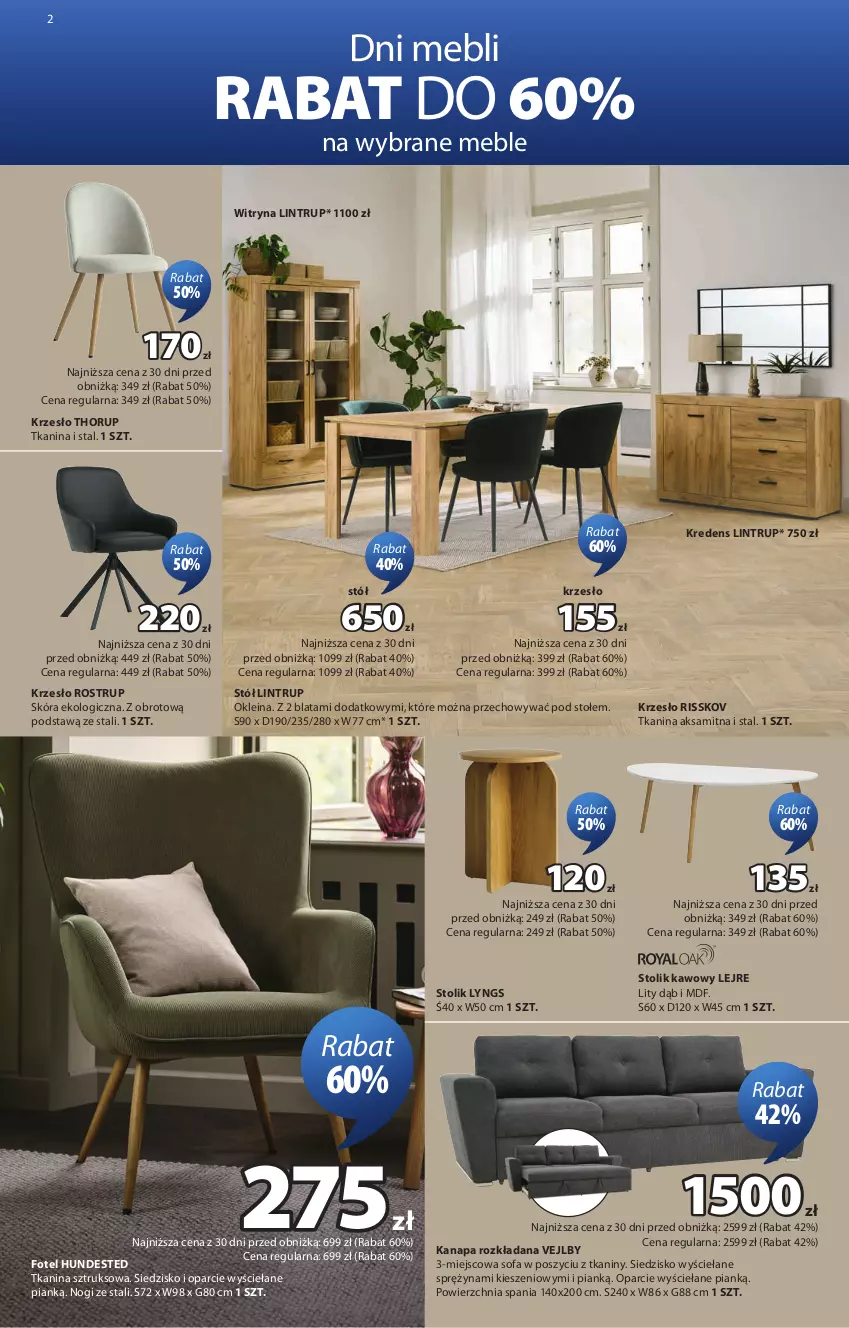 Gazetka promocyjna Jysk - Oferta tygodnia - ważna 09.09 do 27.09.2026 - strona 3 - produkty: Aksam, Fa, Fotel, Kanapa, Kredens, Krzesło, Meble, Siedzisko, Sofa, Stół, Stolik, Stolik kawowy, Witryna