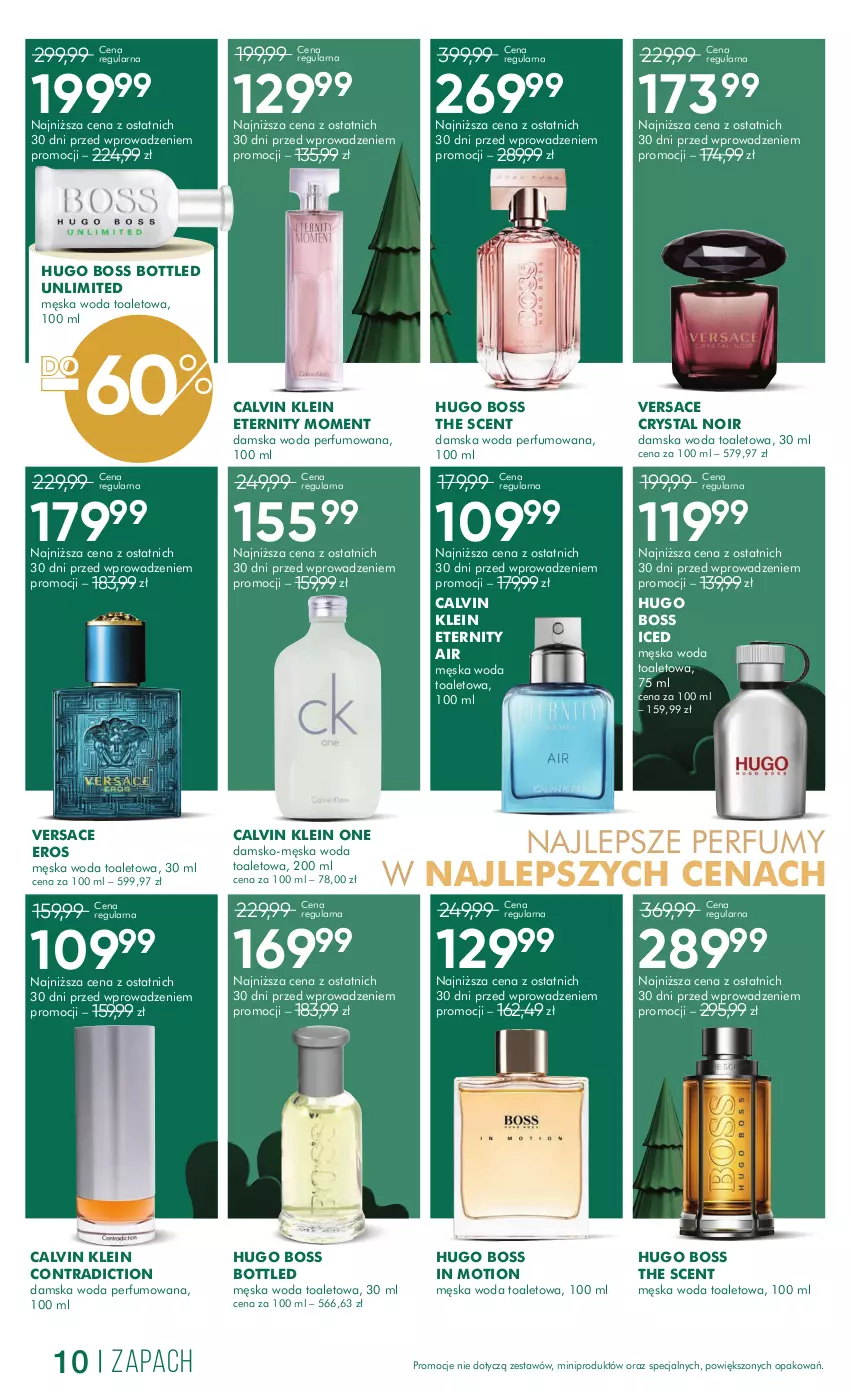 Gazetka promocyjna Super Pharm - ważna 02.12 do 12.12.2024 - strona 10 - produkty: Calvin Klein, Hugo Boss, Perfum, Versace, Woda, Woda perfumowana, Woda toaletowa