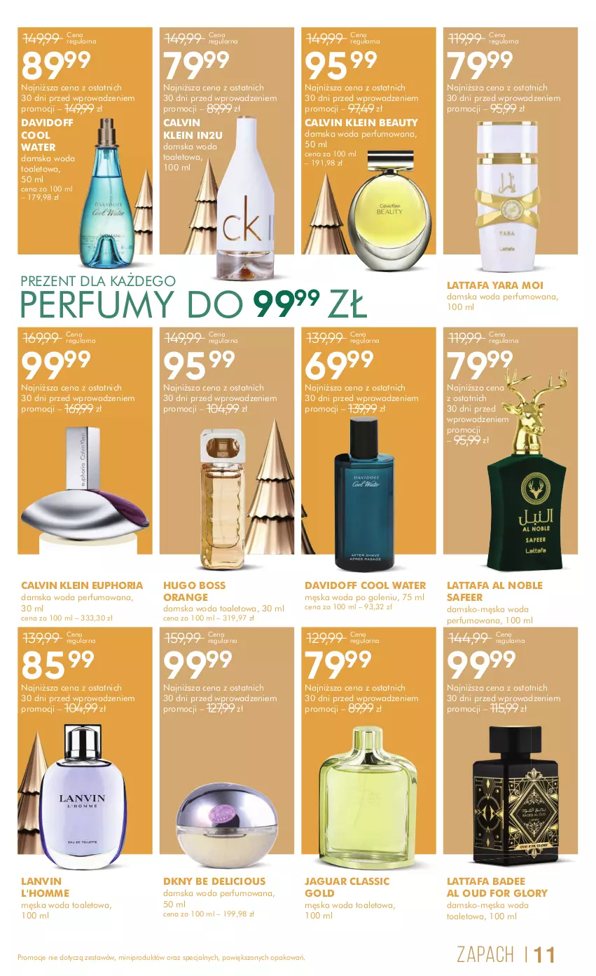 Gazetka promocyjna Super Pharm - ważna 02.12 do 12.12.2024 - strona 11 - produkty: Calvin Klein, Davidoff, DKNY, Fa, Hugo Boss, Jaguar, Lanvin, Perfum, Woda, Woda perfumowana, Woda po goleniu, Woda toaletowa