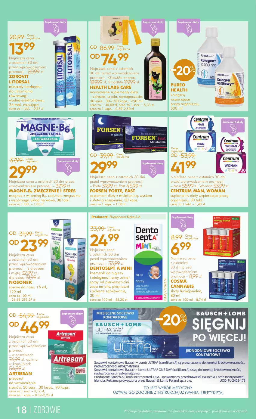 Gazetka promocyjna Super Pharm - ważna 02.12 do 12.12.2024 - strona 18 - produkty: Ananas, Dzieci, Fa, Kolagen, Magnez, Mop, Mus, Optima, Phyto, Pur, Rum, Suplement diety, Top, Wagi, Zdrowie