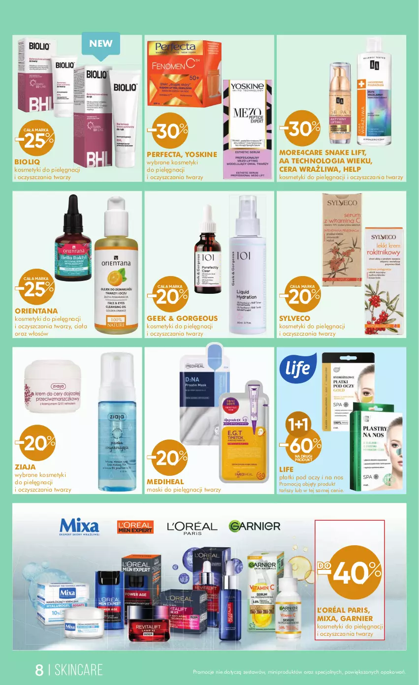 Gazetka promocyjna Super Pharm - ważna 02.12 do 12.12.2024 - strona 8 - produkty: Fa, Garnier, Kosmetyki do pielęgnacji, L’Oréal, Mixa, Perfecta, Yoskine, Ziaja