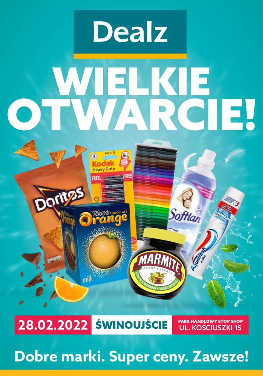 Gazetka promocyjna Dealz - WIELKIE OTWARCIE 28.02.2022Świnoujście, Stop Shop - ważna 28.02 do 14.03.2022 - strona 1 - produkty: Top, Wino