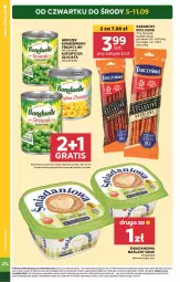 Gazetka promocyjna Stokrotka - Market - Gazetka - ważna od 11.09 do 11.09.2024 - strona 4 - produkty: Warzywa, Ser, Por, Gra, Bonduelle, Tarczyński, Danio, Owoce, Kabanos, Mięso, Groszek, Kukurydza