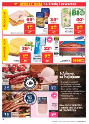 Gazetka promocyjna Carrefour - Gazetka Codzienne okazje, by kupować taniej - Gazetka - ważna od 04.09 do 04.09.2021 - strona 2 - produkty: Kurczak, Polędwica, Lubella, Ser, Papier, Bell, Papier toaletowy, Wędlina, Mąka, Samsung, Bella, Kabanos, Telewizor, Napój, Kiełbasa