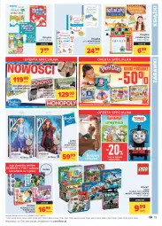 Gazetka promocyjna Carrefour - Gazetka Codzienne okazje, by kupować taniej - Gazetka - ważna od 04.09 do 04.09.2021 - strona 25 - produkty: Frozen, Ser, Gra, Książka, LEGO, Hasbro, Klocki, Lalka, LEGO Duplo, Monopoly, Monte