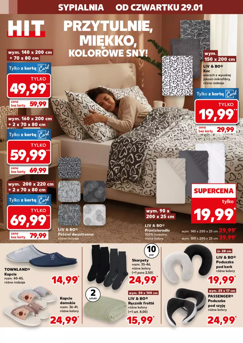 Gazetka promocyjna Kaufland - Kaufland - ważna 29.01 do 04.02.2026 - strona 6 - produkty: Kapcie, Koc, Poduszka, Prześcieradło, Ręcznik, Sok, Sypialnia