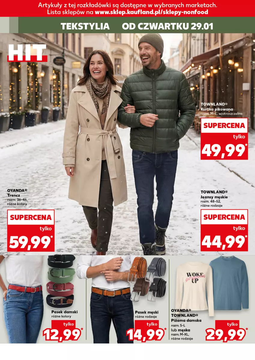 Gazetka promocyjna Kaufland - Kaufland - ważna 29.01 do 04.02.2026 - strona 8 - produkty: Pasek, Pasek damski, Pasek męski, Piżama