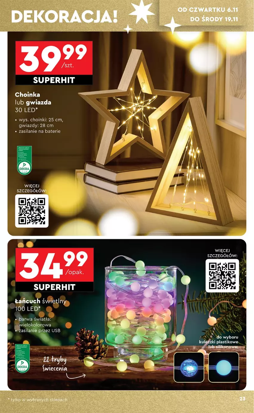 Gazetka promocyjna Biedronka - Okazje Tygodnia - ważna 03.11 do 15.11.2025 - strona 23 - produkty: Choinka, Gwiazda, Inka, Silan