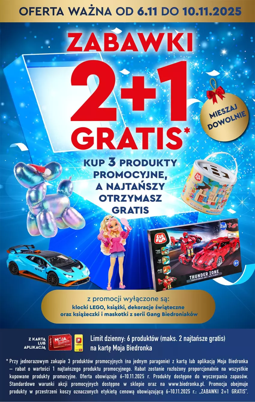 Gazetka promocyjna Biedronka - Okazje Tygodnia - ważna 03.11 do 15.11.2025 - strona 3 - produkty: Gra, Klocki, Kosz, LEGO, Por, Ser