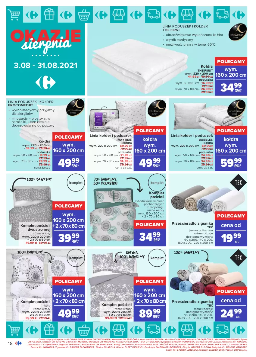 Gazetka promocyjna Carrefour - Gazetka Okazje sierpnia - ważna 02.08 do 31.08.2021 - strona 18 - produkty: Gry, Kołdra, Komplet pościeli, Narożnik, Poduszka, Pościel, Prześcieradło, Sos