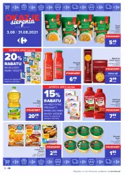 Gazetka promocyjna Carrefour - Gazetka Okazje sierpnia - Gazetka - ważna od 31.08 do 31.08.2021 - strona 10 - produkty: Ketchup, Makaron, Kujawski, Zupa, Bulion, Winiary, Pasztet, Lion, Pudliszki, Vegeta, Olej