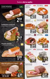 Gazetka promocyjna Stokrotka - Supermarket - Gazetka - ważna od 28.09 do 28.09.2022 - strona 4 - produkty: Piec, Krakus, Sok, Pieczeń rzymska, Sokołów, Karp, Duda, Szynka, Kiełbasa krucha, Pieprz, Morliny, Boczek, Kaszanka, Kasza, Kiełbasa, Olewnik, Kiełbasa śląska, HP