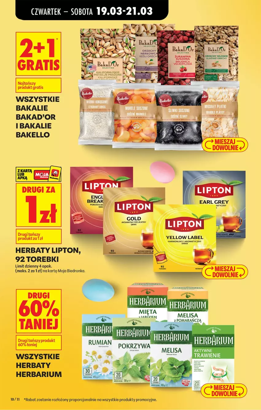 Gazetka promocyjna Biedronka - Od Czwartku - ważna 19.03 do 25.03.2026 - strona 15 - produkty: Aksam, Fa, Gra, LG, Lipton, Pistacje, Por, Pur, Ser