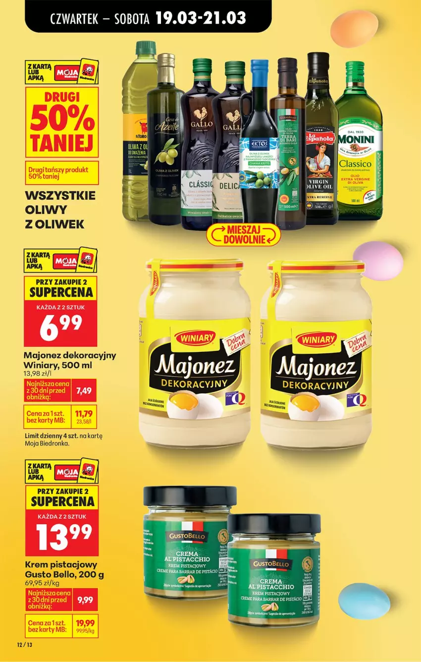Gazetka promocyjna Biedronka - Od Czwartku - ważna 19.03 do 25.03.2026 - strona 17 - produkty: Bell, Krem pistacjowy, Majonez, Winiary