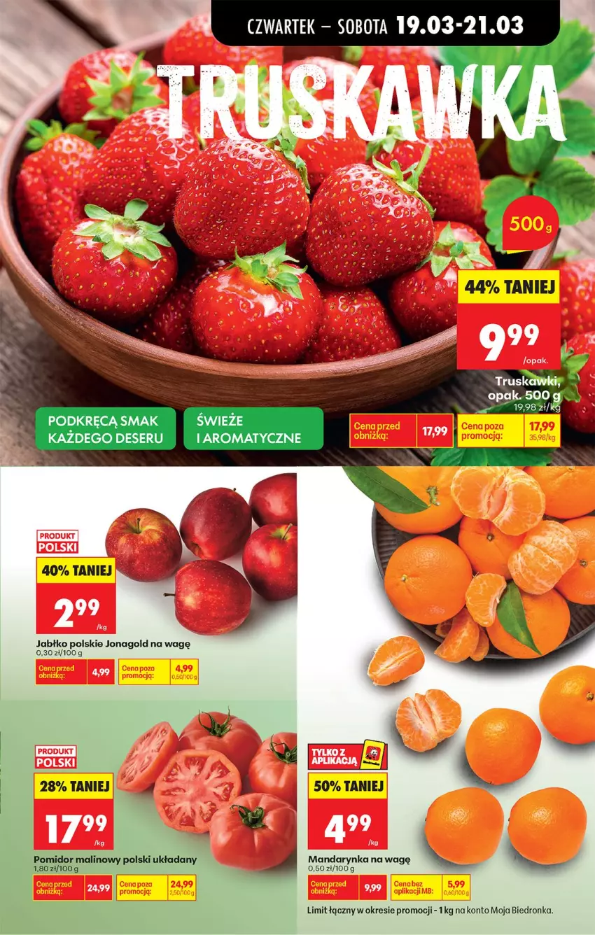 Gazetka promocyjna Biedronka - Od Czwartku - ważna 19.03 do 25.03.2026 - strona 24 - produkty: Deser, Jonagold, Pomidor malinowy, Ser