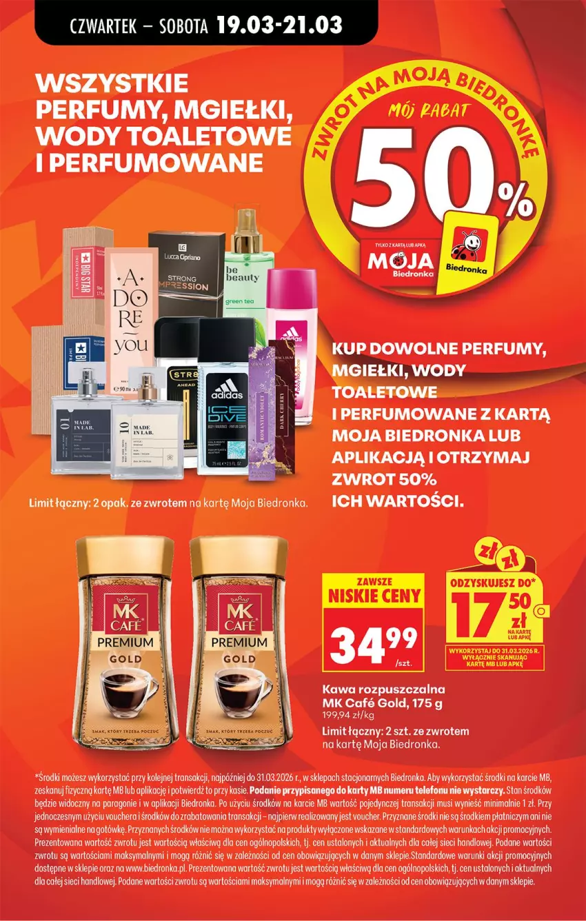 Gazetka promocyjna Biedronka - Od Czwartku - ważna 19.03 do 25.03.2026 - strona 3 - produkty: Kawa, Kawa rozpuszczalna, Mus, Olej, Perfum, Telefon, Tran