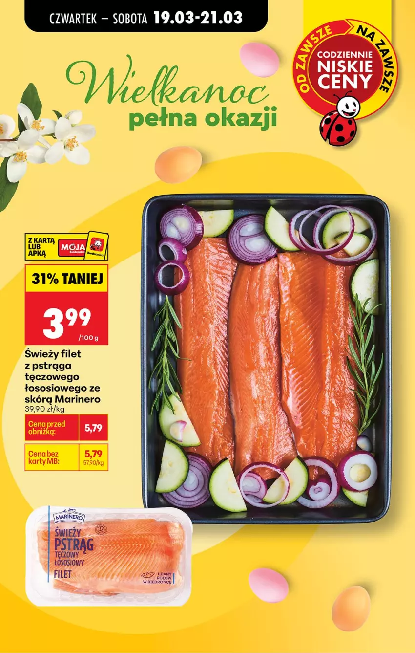 Gazetka promocyjna Biedronka - Od Czwartku - ważna 19.03 do 25.03.2026 - strona 36 - produkty: Filet z pstrąga, Pstrąg, Pstrąg tęczowy, Sos