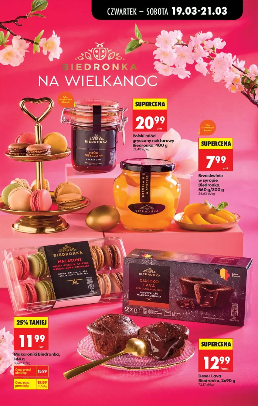 Gazetka promocyjna Biedronka - Od Czwartku - ważna 19.03 do 25.03.2026 - strona 48 - produkty: Brzoskwinie, Deser, Gry, Makaron, Miód, Nektar, Ser, Syrop