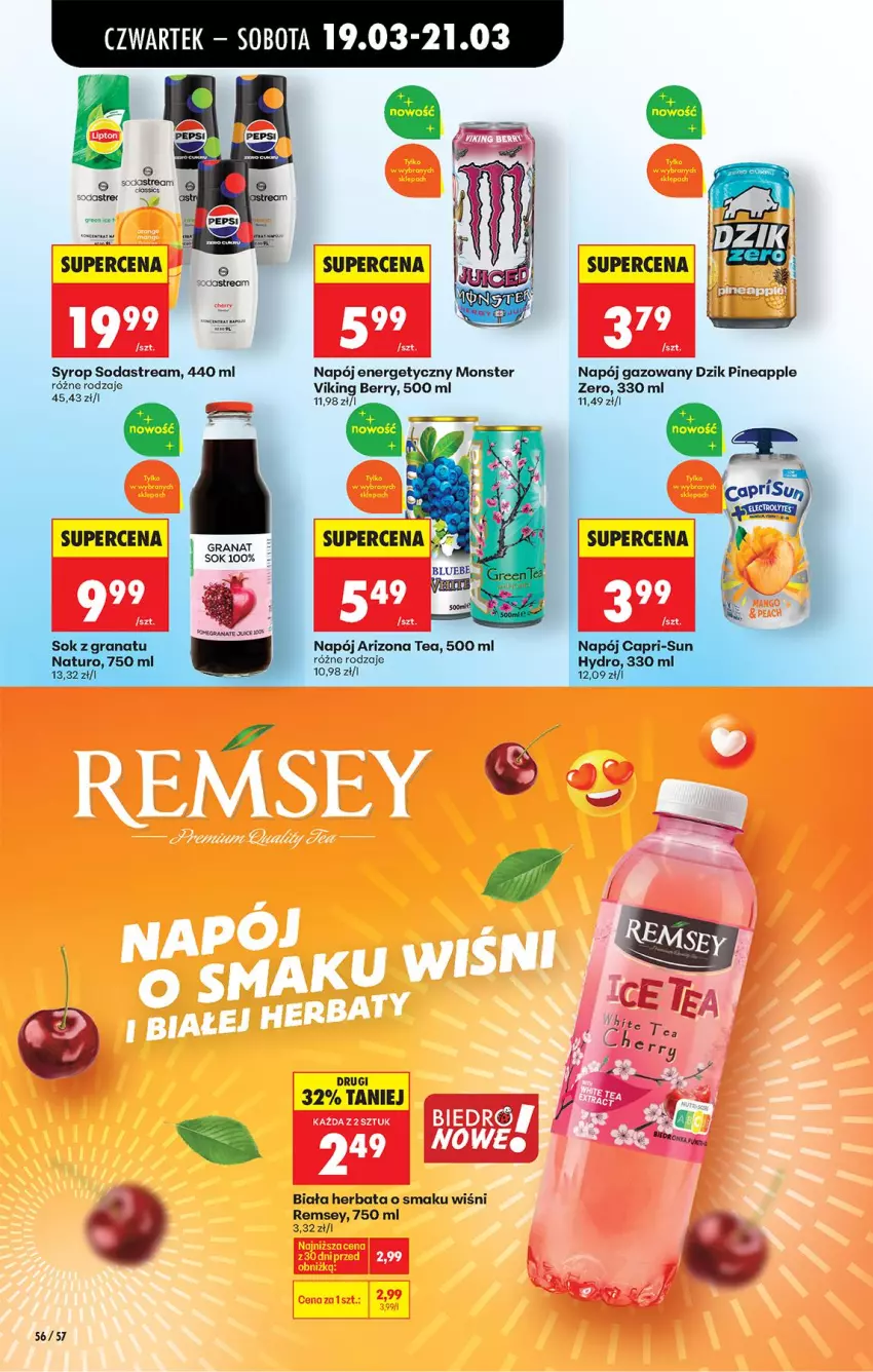 Gazetka promocyjna Biedronka - Od Czwartku - ważna 19.03 do 25.03.2026 - strona 71 - produkty: Herbata, Napój, Napój energetyczny, Napój gazowany, Sok, Syrop