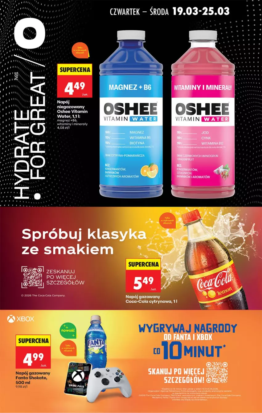 Gazetka promocyjna Biedronka - Od Czwartku - ważna 19.03 do 25.03.2026 - strona 72 - produkty: Coca-Cola, Fa, Fanta, HP, Magnez, Napój, Napój gazowany, Napój niegazowany