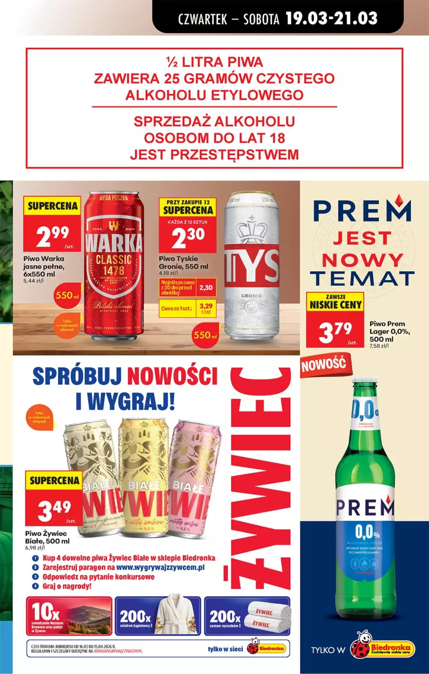 Gazetka promocyjna Biedronka - Od Czwartku - ważna 19.03 do 25.03.2026 - strona 74 - produkty: Gra, Gry, Piwo, Tyskie, Warka