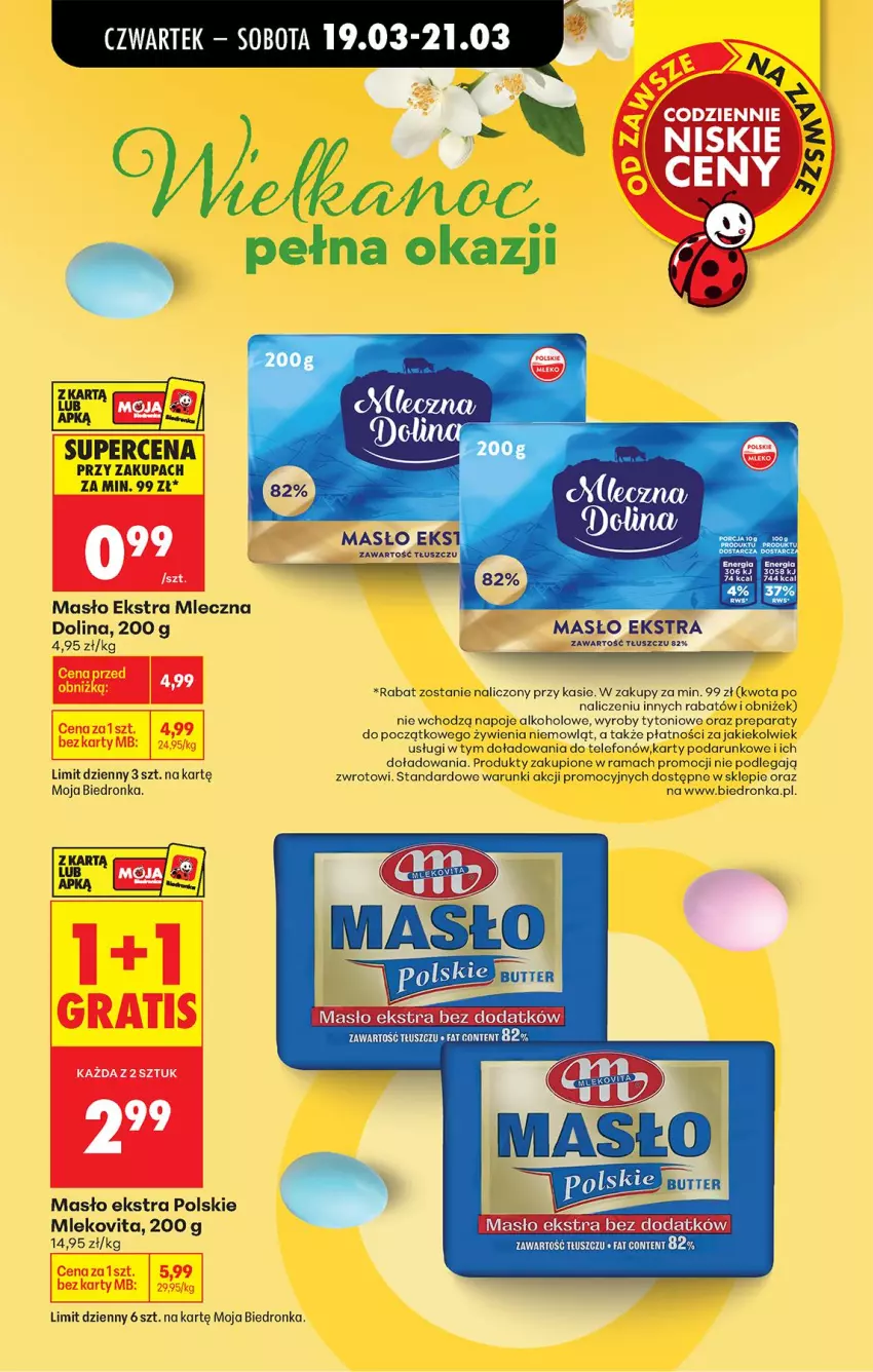 Gazetka promocyjna Biedronka - Od Czwartku - ważna 19.03 do 25.03.2026 - strona 8 - produkty: Masło, Mleko, Mlekovita, Napoje, Rama, Telefon