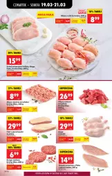 Gazetka promocyjna Biedronka - Od Czwartku - Gazetka - ważna od 25.03 do 25.03.2026 - strona 31 - produkty: Kurczak, Mięso wołowe, Mięso mielone, Filet z piersi kaczki, Mięso z uda kurczaka, Schab wieprzowy, Burger, Kotlet, Mięso