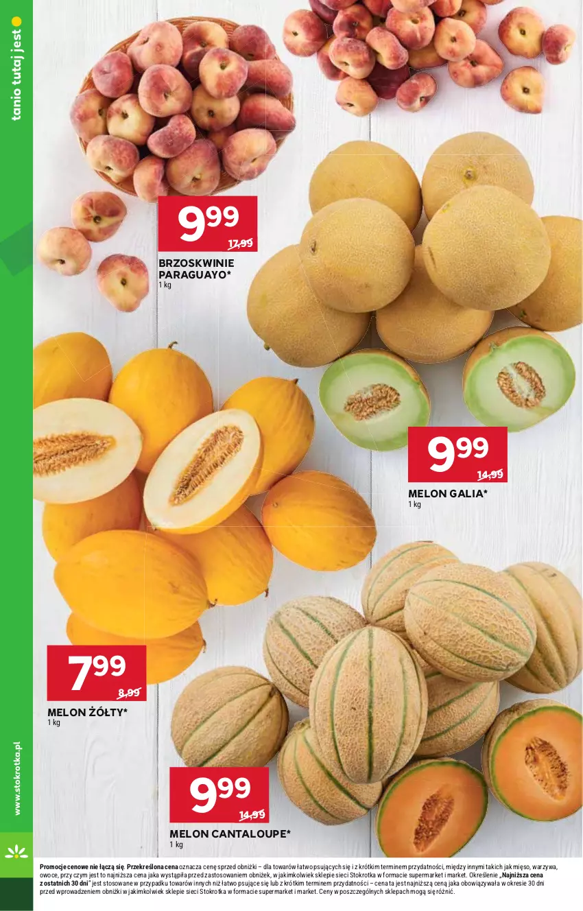 Gazetka promocyjna Stokrotka - Market - ważna 13.06 do 19.06.2024 - strona 6 - produkty: Brzoskwinie, Melon, Mięso, Owoce, Warzywa