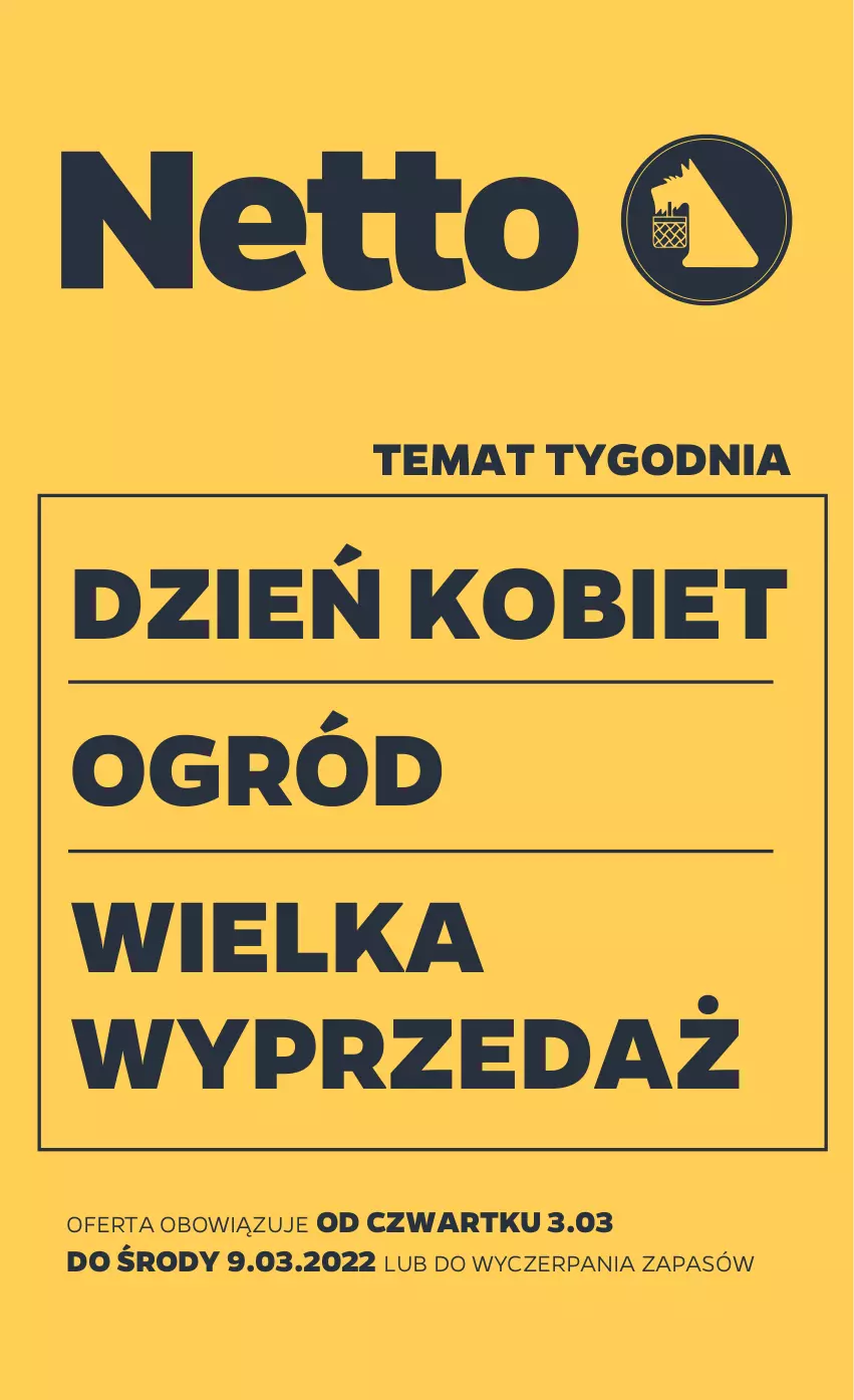 Gazetka promocyjna Netto - Gazetka non food 3.03-9.03 - ważna 03.03 do 09.03.2022 - strona 1 - produkty: Ogród