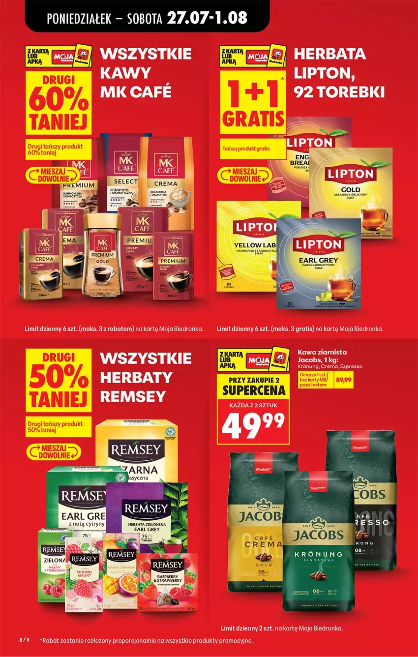 Gazetka promocyjna Biedronka - Od Poniedziałku - ważna 27.07 do 01.08.2026 - strona 10 - produkty: Gra, Herbata, Lipton, Por