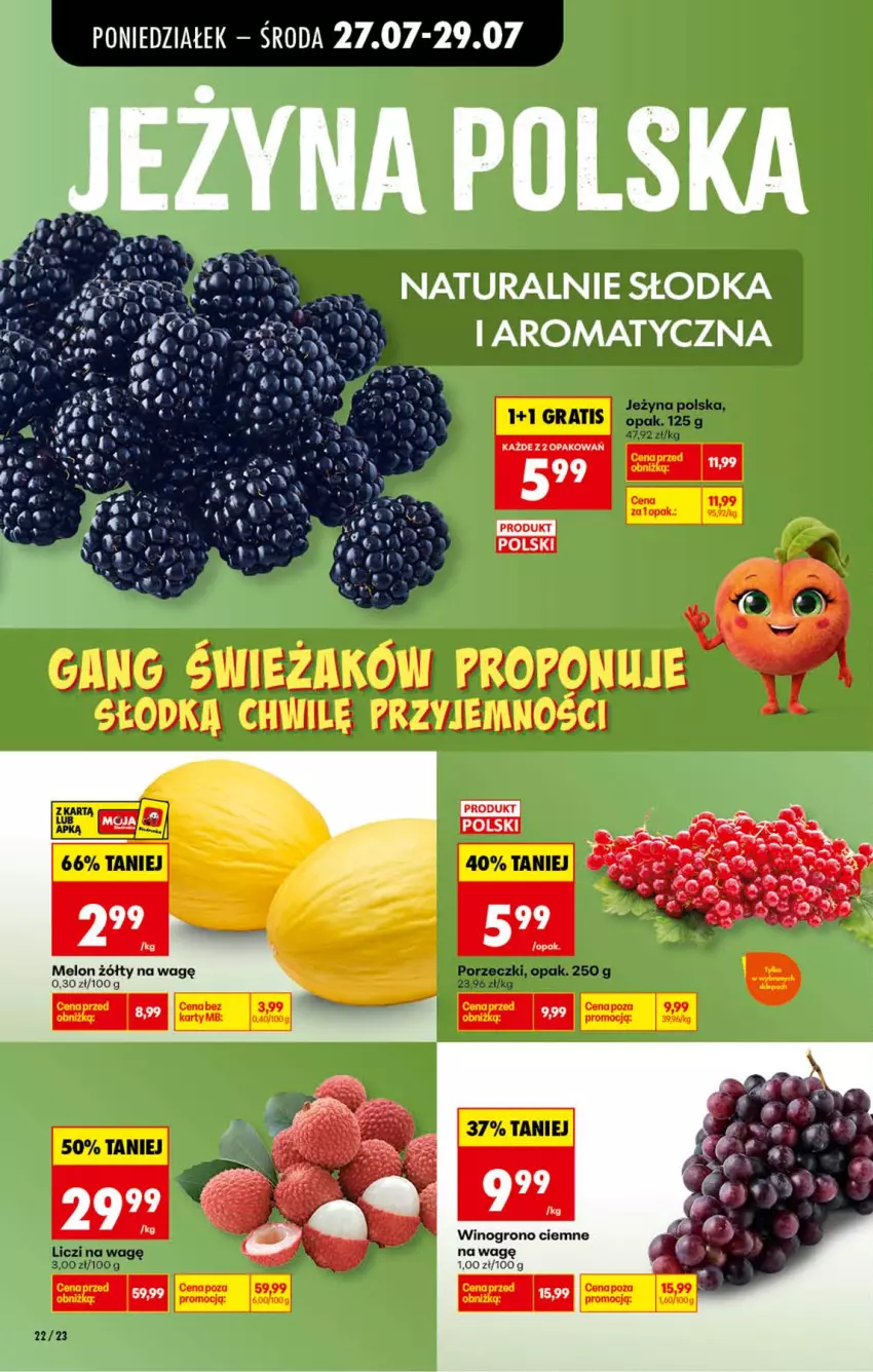 Gazetka promocyjna Biedronka - Od Poniedziałku - ważna 27.07 do 01.08.2026 - strona 24 - produkty: Liczi, Melon, Wagi, Wino