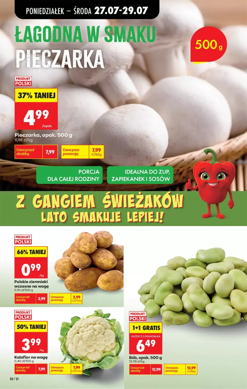Gazetka promocyjna Biedronka - Od Poniedziałku - ważna 27.07 do 01.08.2026 - strona 25 - produkty: Fa, Kalafior, Ziemniaki