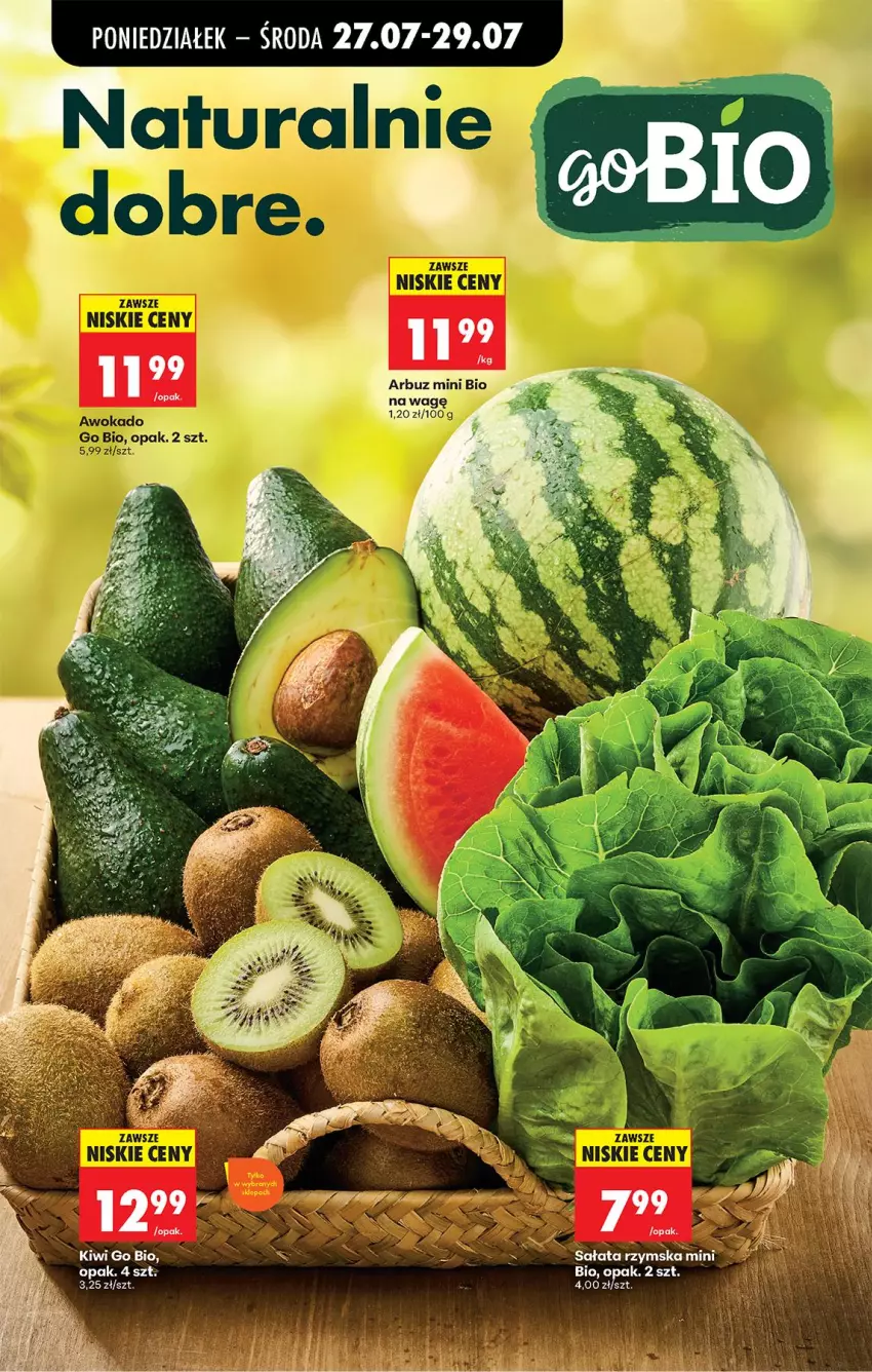 Gazetka promocyjna Biedronka - Od Poniedziałku - ważna 27.07 do 01.08.2026 - strona 28 - produkty: Arbuz, Kiwi, Sałat