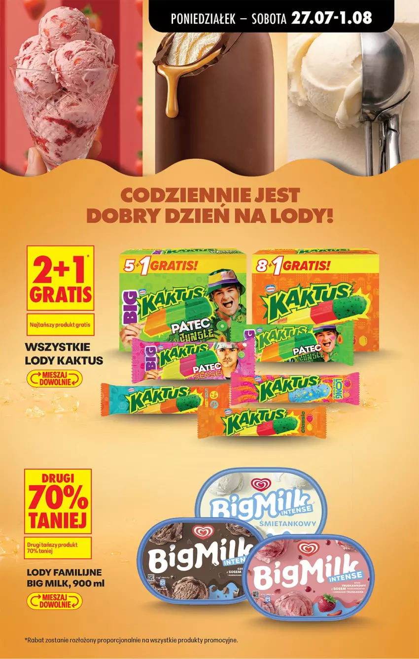Gazetka promocyjna Biedronka - Od Poniedziałku - ważna 27.07 do 01.08.2026 - strona 31 - produkty: Big Milk, Fa, Kaktus, Lody, Por