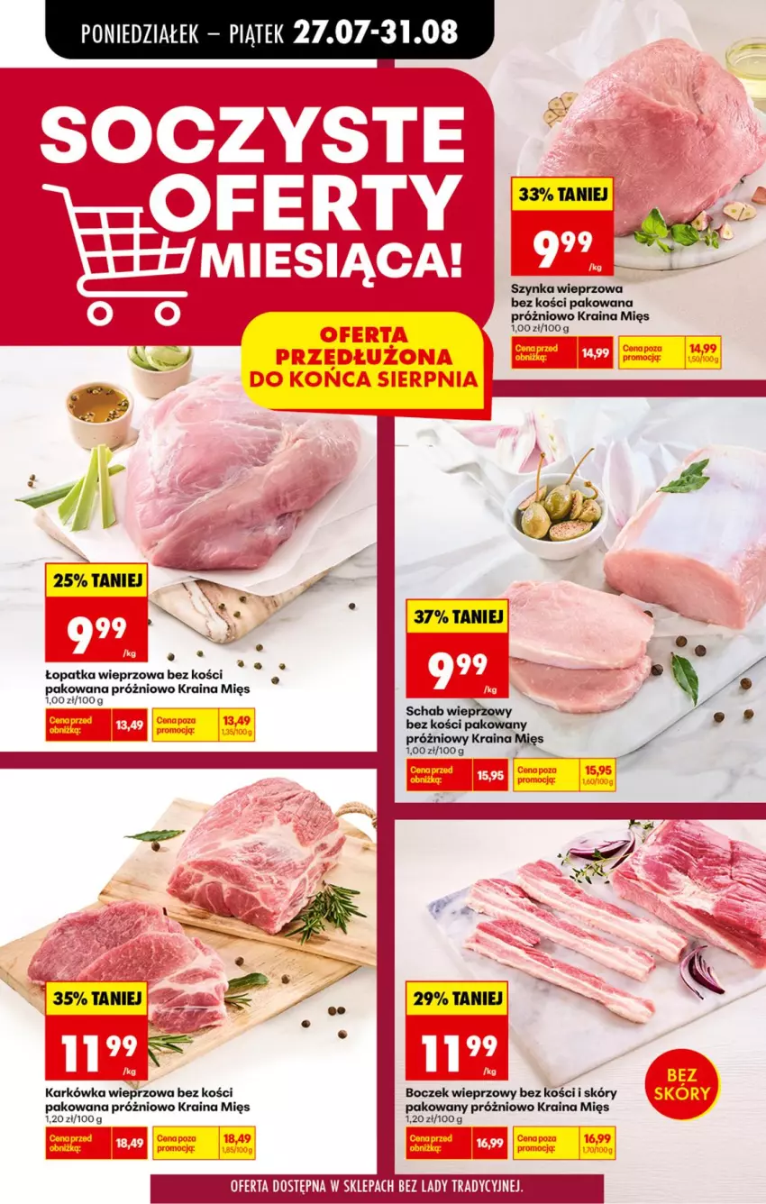 Gazetka promocyjna Biedronka - Od Poniedziałku - ważna 27.07 do 01.08.2026 - strona 36 - produkty: Boczek, Boczek wieprzowy, Karkówka wieprzowa, Schab wieprzowy, Szynka, Szynka wieprzowa