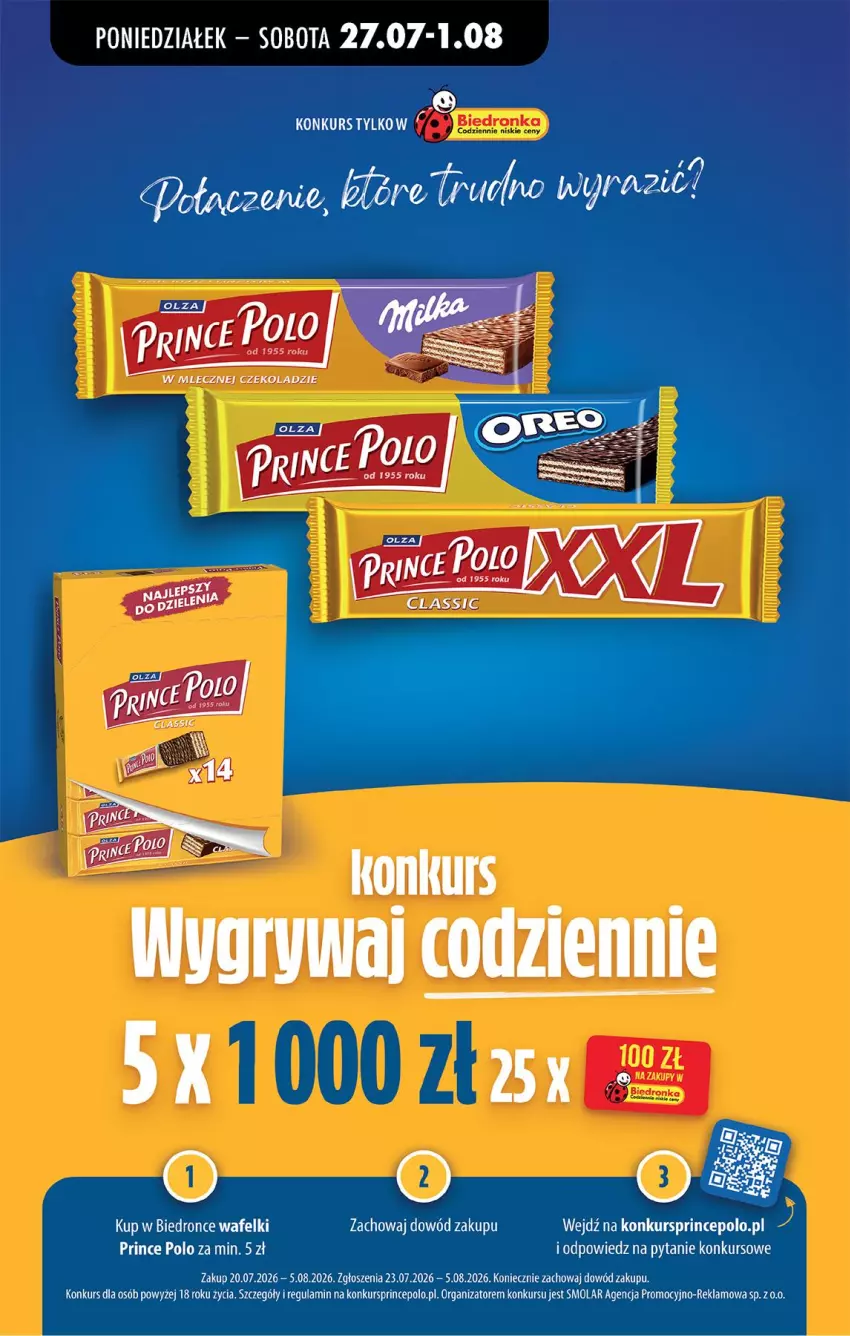 Gazetka promocyjna Biedronka - Od Poniedziałku - ważna 27.07 do 01.08.2026 - strona 63 - produkty: Mola, Prince Polo