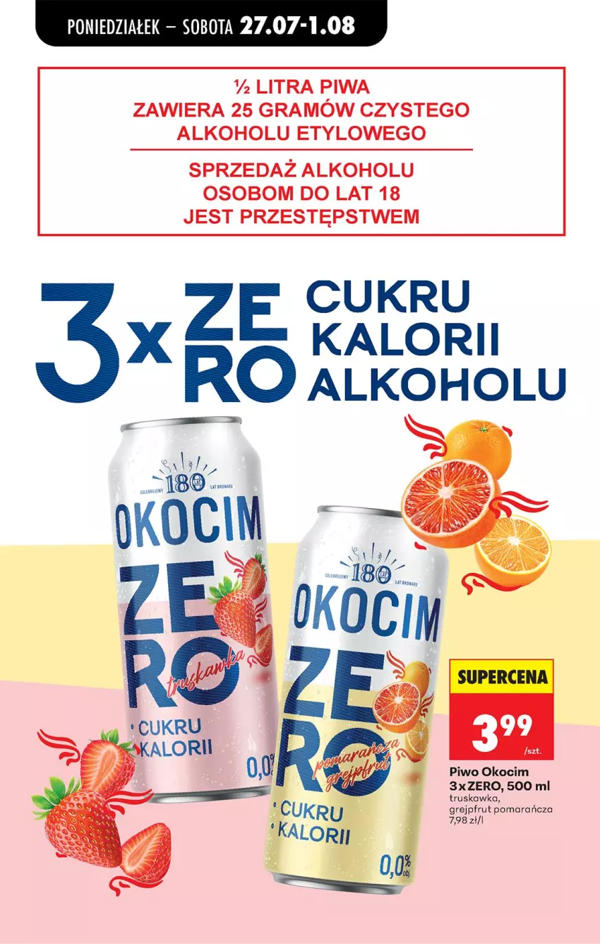 Gazetka promocyjna Biedronka - Od Poniedziałku - ważna 27.07 do 01.08.2026 - strona 73 - produkty: Gra, Grejpfrut, Koc, Okocim, Piwa, Piwo, Pupa