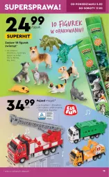 Gazetka promocyjna Biedronka - Gazetka - ważna od 17.02 do 17.02.2024 - strona 15 - produkty: Dinozaur, Straż pożarna, Pojazd, Parka, Zwierzęta, Fa