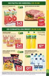 Gazetka promocyjna Stokrotka - Market - Gazetka - ważna od 03.09 do 03.09.2025 - strona 5 - produkty: Warzywa, Kujawski, Por, Gra, Parówki, Chrupki, Farm Milk, Boczek, Woda mineralna, Owoce, Woda, Olej, Mięso, Boczek wieprzowy, Mleko, Fa