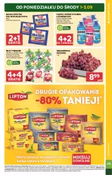 Gazetka promocyjna Stokrotka - Market - Gazetka - ważna od 03.09 do 03.09.2025 - strona 7 - produkty: Warzywa, Mus, Gra, Mlekovita, Winogrona, Tymbark, Oshee, Owoce, Wino, Masło, Napój, Mięso, Mleko
