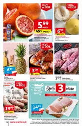 Gazetka promocyjna Auchan - Gazetka Ceny w dół Część 4 Supermarket Auchan - Gazetka - ważna od 31.01 do 31.01.2024 - strona 4 - produkty: Kurczak, Ananas, Pomarańcze, Siatka, Pomelo, Kiełbasa biała, Grill, Kiełbasa, Fa