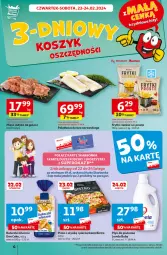 Gazetka promocyjna Auchan - Gazetka z MAŁĄ CENKĄ dźwigniesz więcej! Hipermarket Auchan - Gazetka - ważna od 28.02 do 28.02.2024 - strona 4 - produkty: Piec, Polędwica, Lovela, Bułeczki, Pizza, Płyn do płukania, Pieczarka, Dan Cake, Bułeczki mleczne, Frytki, Dorsz, Mięso