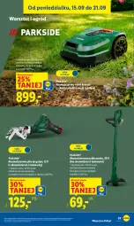 Gazetka promocyjna Lidl - GAZETKA - Gazetka - ważna od 20.09 do 20.09.2025 - strona 39 - produkty: Parkside, Piła do gałęzi, Kosz, Robot, Kasza, Ogród, Akumulator