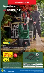 Gazetka promocyjna Lidl - GAZETKA - Gazetka - ważna od 20.09 do 20.09.2025 - strona 42 - produkty: Parkside, Top, Sok, Koc, Gin, Sito, Szczotka, Pistolet, Ogród, Myjka ciśnieniowa, Fa
