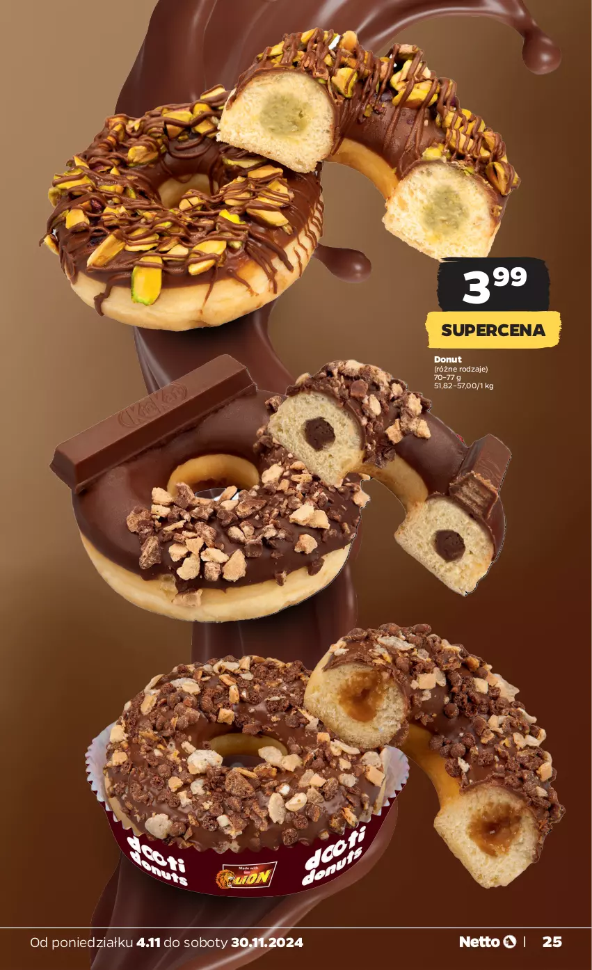 Gazetka promocyjna Netto - Od Poniedziałku - ważna 04.11 do 09.11.2024 - strona 25 - produkty: Donut