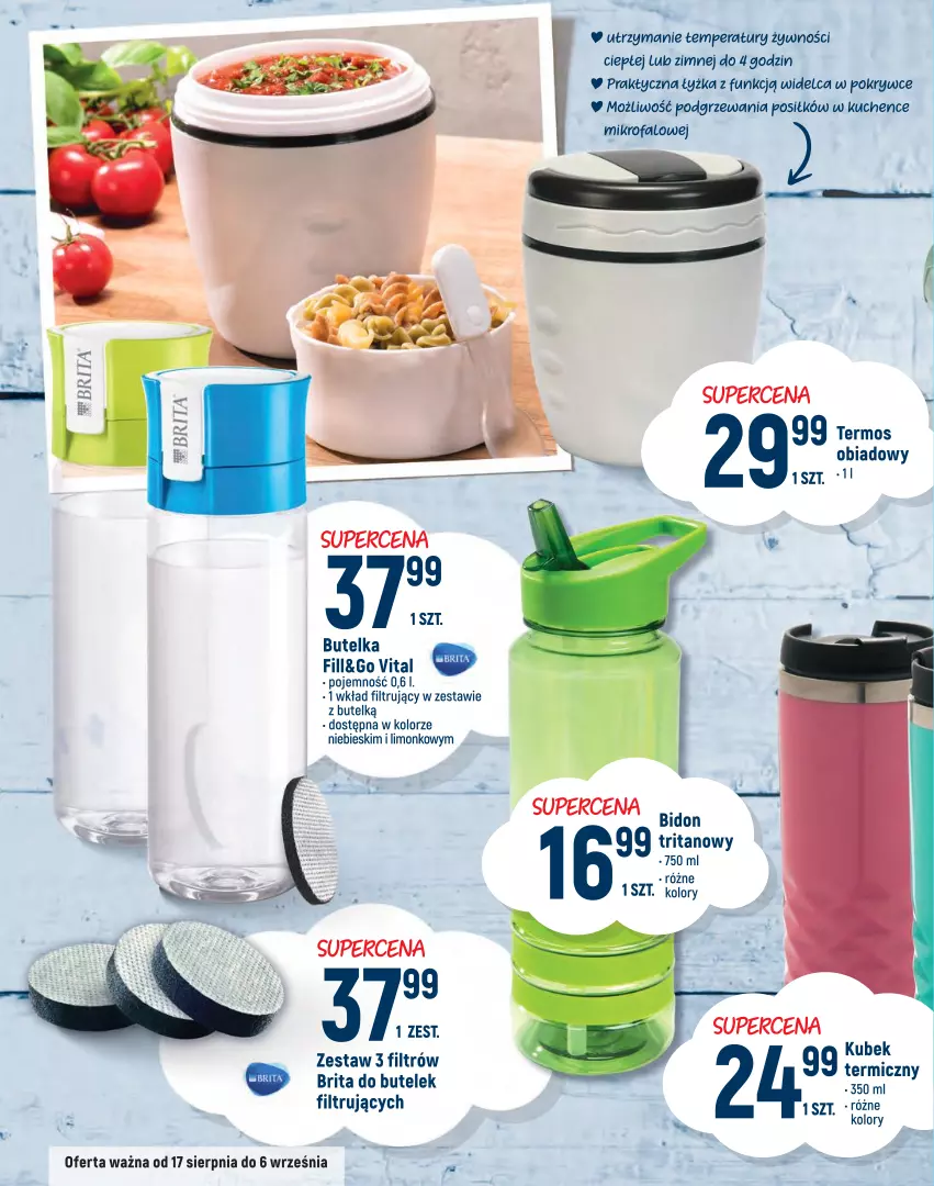 Gazetka promocyjna Intermarche - Wszystko do szkoły - ważna 17.08 do 06.09.2021 - strona 18 - produkty: Brit, Brita, Fa, Kubek, Termos, Wkład filtrujący