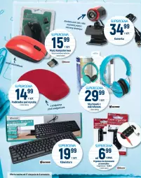 Gazetka promocyjna Intermarche - Wszystko do szkoły - Gazetka - ważna od 06.09 do 06.09.2021 - strona 12 - produkty: Sok, Słuchawki, Klawiatura, Mikrofon, Organizer, Podkładka, Mysz, Komputer, Podkładka pod mysz, Obiektyw, Podkład