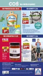 Gazetka promocyjna Aldi - Pełny katalog - Gazetka - ważna od 02.04 do 02.04.2022 - strona 42 - produkty: Ser, Por, Noż, Gry, Kosz, O nas, Materac, Koszulka, Tera, Serek, Pompka, Rower, Miód, Hochland, Biuro, Almette