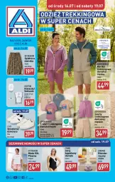 Gazetka promocyjna Aldi - Artykuły przemysłowe i tekstylia - Gazetka - ważna od 19.07 do 19.07.2025 - strona 1 - produkty: Spódnica, Por, Blender ręczny, Blender, Sneakersy, Szorty, Kurtka, T-shirt, Strój kąpielowy, Moda, Dzieci, Lanki, Piżama, Fa