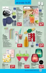 Gazetka promocyjna Aldi - Artykuły przemysłowe i tekstylia - Gazetka - ważna od 19.07 do 19.07.2025 - strona 7 - produkty: Praska, Sos, Ser, Por, Noż, Słomki do napojów, Stek, Serwetki, Pojemnik, Uchwyty, Tran, Talerz, Burger, Sport, Foremki, Kieliszek, Grill, Lanki, Miska